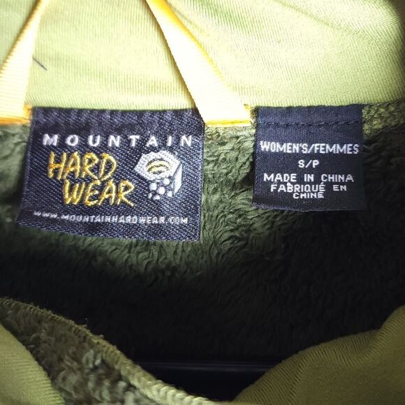Mountain Hardwear Women's Sz Small Green Turtleneck Fleece Sweater Pullover - Picture 4 of 11